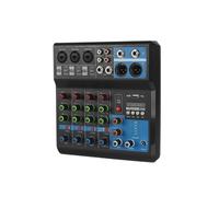 Audio Mixer, 5 - Way Computer Recording Free Drive Sound Card Mixing Console Mixer Professional Pro Equipment Interface Processor for Studio Karaoke