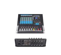 Audio Mixer, 6-Channel Mixer Dj Controller Sound Board With 24 Dsp Effect Usb For Dj Recording Studio