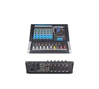 Audio Mixer, 6-Channel Mixer Dj Controller Sound Board With 24 DSP Effect USB For DJ Recording Studio for Studio Karaoke