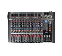 Audio Mixer, 8/12-Channel Mixer Professional Sound Mixing Console Support Bluetooth USB 48V Power Interface for Bar DJ Party(12-channel Mixer)