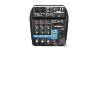 Audio Mixer, 8 6 4 Channel Professional Portable Mixer Sound Mixing Console Computer Input 48v Power Number Live Broadcast A4 A6 A8 New(A4)