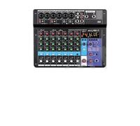 Audio Mixer, 8 6 4 Channel Professional Portable Mixer Sound Mixing Console Computer Input 48v Power Number Live Broaast A4 A6 A8 New for Studio Karaoke(A8)