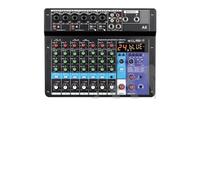 Audio Mixer, 8 6 4 Channel Professional Portable Mixer Sound Mixing Console Computer Input 48v Power Number Live Broadcast A4 A6 A8 New(A8)