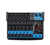 Audio Mixer, 8 Channel Mini Mixer Line Mixer Dc 5V With Mp3 Player Bluetooth Usb 48V 24Dsp Effects Usb Recording-THSDXC84200-BMG-08F-B-1