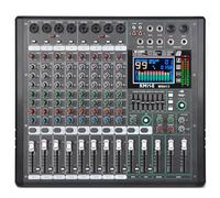 Audio Mixer 8 Channel with MP3 Player 99 DSP Digital DJ Mixer and Effect 7 Band EQ Output 48V Phantom Power Source USB Recording BT USB for Streaming Karaoke Party Stage