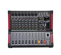 Audio Mixer, 8 Channels Mixing Console With Record 99 Dsp Effect Usb Function Professional Mixer