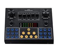 audio mixer, Audio Interface with DJ Mixer And Sound Card, Portable All-In-One Podcast Production Studio for Guitar, Live Streaming