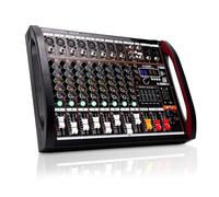 Audio Mixer, Audio Mixer 8 Channel Mixer Mixing Console Usb Computer 48V Power Supply Number Live Performance Mixer Professional