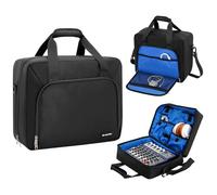 Audio Mixer Carrying Case, Mixer Travel Bag DJ Accessories Equipment Bag with Padding, Large-Capacity DJ Controller Case for Music Studio Equipment, Cables, Podcast Gear and Microphone (Only Bag)
