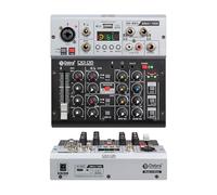 Audio Mixer, DG05 24bit 192k Interface Sound Card With Monitoring,Studio Quality,5.0 BT For PC,Electric Guitar Live Recording, Singing