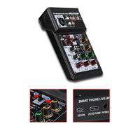 Audio Mixer, DJ Audio Mixer Sound Board Sound DJ Board Console System for Recording, Live Streaming, Podcasting