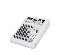 Audio Mixer, DJ Console Mixer 99 DSP Effects Mixing Console PRMX-6 With 5.0 BT 24bit/192k For Recording Musical Instrument