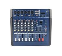 Audio Mixer, DJ Controller Sound Mixer, 6 Channel Mixer Mixing Console Record 48V Phantom Power With BT, Ideal for Home Party and Karaoke