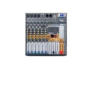 Audio Mixer, EVA 6/8/12 Channels Mixer Dj Consoler With 48V Phantom Power USB Bluetooth For Recording Stage(EVA 8 Channel)