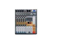 Audio Mixer, EVA 6/8/12 Channels Mixer Dj Consoler With 48V Phantom Power USB Bluetooth For Recording Stage(EVA 6 Channel)