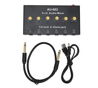 Audio Mixer Froket, 6 Mono Channel 3 Stereo Channel Low Noise, Easy Control Low Noise, Polymer Lithium Ion Battery (Built In), Mini Stereo Mixer, Low Noise Sound Mixer