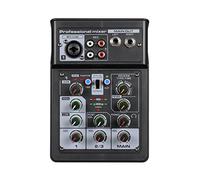 Audio Mixer,HUIOP 3 Channel Audio Mixer BT Digital Stereo Sound Board Console System DSP Scene Effect with Track Record Soundcard OTG Function XLR RCA Input for DJ Studio Live Streaming,Sound Board Co