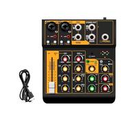 Audio Mixer Interface DJ Console Bluetooth 5.0 OTG Reverb 48V Sound Card For Live Broadcast PC Recording