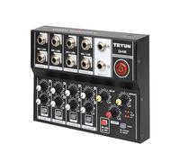 Audio Mixer Iron Material for Amplifier, Mini for Karaoke Microphone Sound Card, Console for Q48 Audio Card, Mixing for Audio Amplifier, Mixer to Plug Microphone in Satellite (Q48)