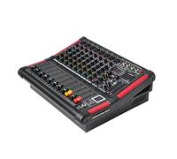 Audio Mixer, MINI8-P 8 Channels Power Mixing Console Amplifier, Bluetooth Record 99 DSP effect 2x170W, Professional USB Audio Mixer Portable And Lightweight