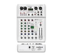 Audio Mixer, Mixer DJ Console 99 DSP Effects Mixing Console PRMX-6 With 5.0 BT 24bit/192k For Recording Musical Instrument