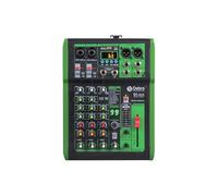 Audio Mixer, Mixer DJ Console With 99DSP Digital Effect 48V Phantom Power USB MP3 For PC Recording(DI-4UX 4 Channels)