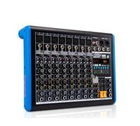 Audio Mixer, Professional 8-channel Digital Mixer Sound Card Microphone Mobile Phone Live Broaast Computer Recording DJ Equipment for Studio Karaoke