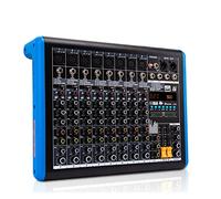 Audio Mixer, Professional 8-Channel Digital Mixer Sound Card Microphone Mobile Phone Live Broadcast Computer Recording Dj Equipment-THSDXC84449