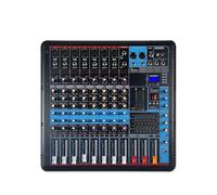 Audio Mixer, Professional 8-channel Mixing Console With 600W*2 Power Amplifier Mixer Suitable For Stage Party Recording Studio for Studio Karaoke