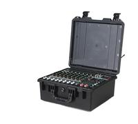 Audio Mixer, Professional 8-Way Mixer with Power Amplifier Microphone High Power Bluetooth Sound Package for Home Outdoor Stage Performance