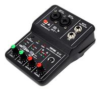Audio Mixer, Q-12 Professional Sound Mixer with Monitor Electric Guitar Live Broadcast Recording for Studio Singing Computer PC