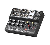 Audio Mixer, Q-48 8-Channel Professional Portable Mixer Sound Mixing Table Rechargeable For Electric Guitar Computer DJ