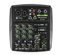 Audio Mixer Recording Sound Card Phone Live Broadcast Dj Ktv 4 Channel Usb/pc for Condenser Microphone