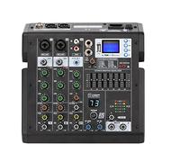 Audio Mixer Series 4 Channels 99 Effects 7 Band EQ USB Play and Record Dj Party School Sound Mixer