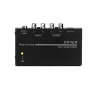 Audio Mixer, Upgraded Ultra Low Noise 4 Channel Line Mixer DX400 Mini Sound Mixer Power Supply DC5V Easy Operation Dropshipping(DP400)