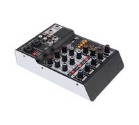 Audio Mixer, USB Mp3 Bluetooth Computer Input Dj Mixer 4 Channel Stereo Mixers Built in PC Recording Chip for Karaoke Studio Streaming Recording