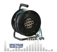 Pulse PLS00035 XLR Multicore 8 Way 25M Drum Stagebox stage PA Studio Audio Venue