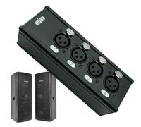 Audio Over Ethernet Box | Aluminum Alloy High Speed Computers Accessories - 4 Channel To RJ45 Connector,For Stage Monitor Projector Laptop Tablet Phone Meeting Room Home Classroom