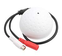 Audio Pickup, Mini Pickup Microphone 100m² HiFi Audio Sound Monitoring Microphone Head for CCTV Security Camera DVR Surveillance System