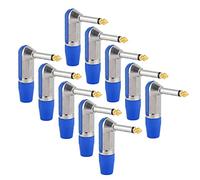 AUDIO PLUG XLR ANGLED PROFESSIONAL DURABLE RESISTANT HEADPHONE ADAPTER STABLE AUDIO PLUG FOR HEADPHONES KARAOKE SYSTEMS (Blue)