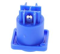 Audio Power Plug 20a Three Pin Plastic Copper Blue for Installations | Secure Locking Interface, Wide Compatibility, Aviation Style Design, for LED Displays and Power Amplifiers