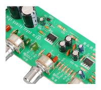 Audio Preamp Board Bass Treble Tone Control Adjustable Preamplifier DIY Kit Low Noise 4558 Op-Amp AC 12V-15V(BY-08 Pro)