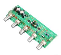 Audio Preamp Board with Tone Control - Bass Midrange Treble & Balance Adjustment for DIY for amplifier - Low Noise 4558 Op-Amp Module AC 12-15V(BY-08 Pro with knob)