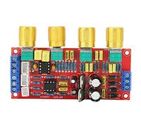 Audio Preamplifier Module with Volume Tone EQ Control, Red AC 12V NE5532 Board - High Efficiency, Low Noise HIFI Amplifier, Easy Installation for Audio Projects