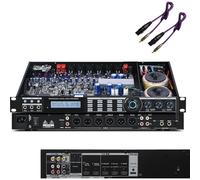 Audio Processor, Professional Digital Pre-Stage Effector with LCD Display, Mobile App Debugging, Reverberation Mode for Meetings, Karaoke, and Gatherings