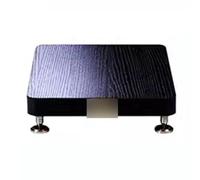 Audio Rack 1 Level Stand Floor Standing TV Cabinet Speaker & Amplifier Shelf for Audio Video Components Compact Design Black 19x25cm Ideal for Home Theater & Entertainment