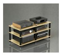 Audio Rack, 3-Tier Entertainment Center, Open Component Cabinet, Gaming Shelf, Media Shelf, Audio-Visual Shelving for Living Room, Home Theater Storage
