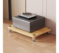 Audio Rack 4-Tier Media Stand, DVD Shelf & CD Display Cabinet, Entertainment Center with Shelves, Corner Rack for Home Audio and Video Organization