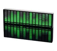 Audio Reactive LED for Spectrum Analyzer, Music Visualizer Light with FFT Technology for Desktop Decoration, White and Green(Emerald Green)