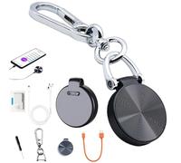 Audio Recorders with AI-Intelligent Triple Noise Cancellation, HD Smart Voice Recorder with One-Touch Recording & Playback, Keychain Mini Audio Recorder, Recording Device for Lectures, Meetings